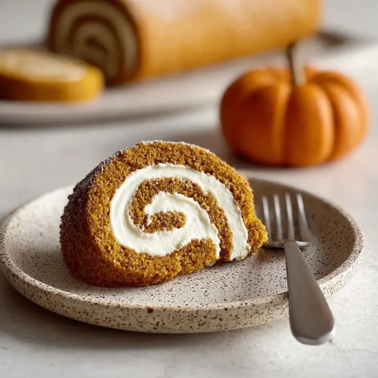Fall Pumpkin Spice Roll Cake Recipe