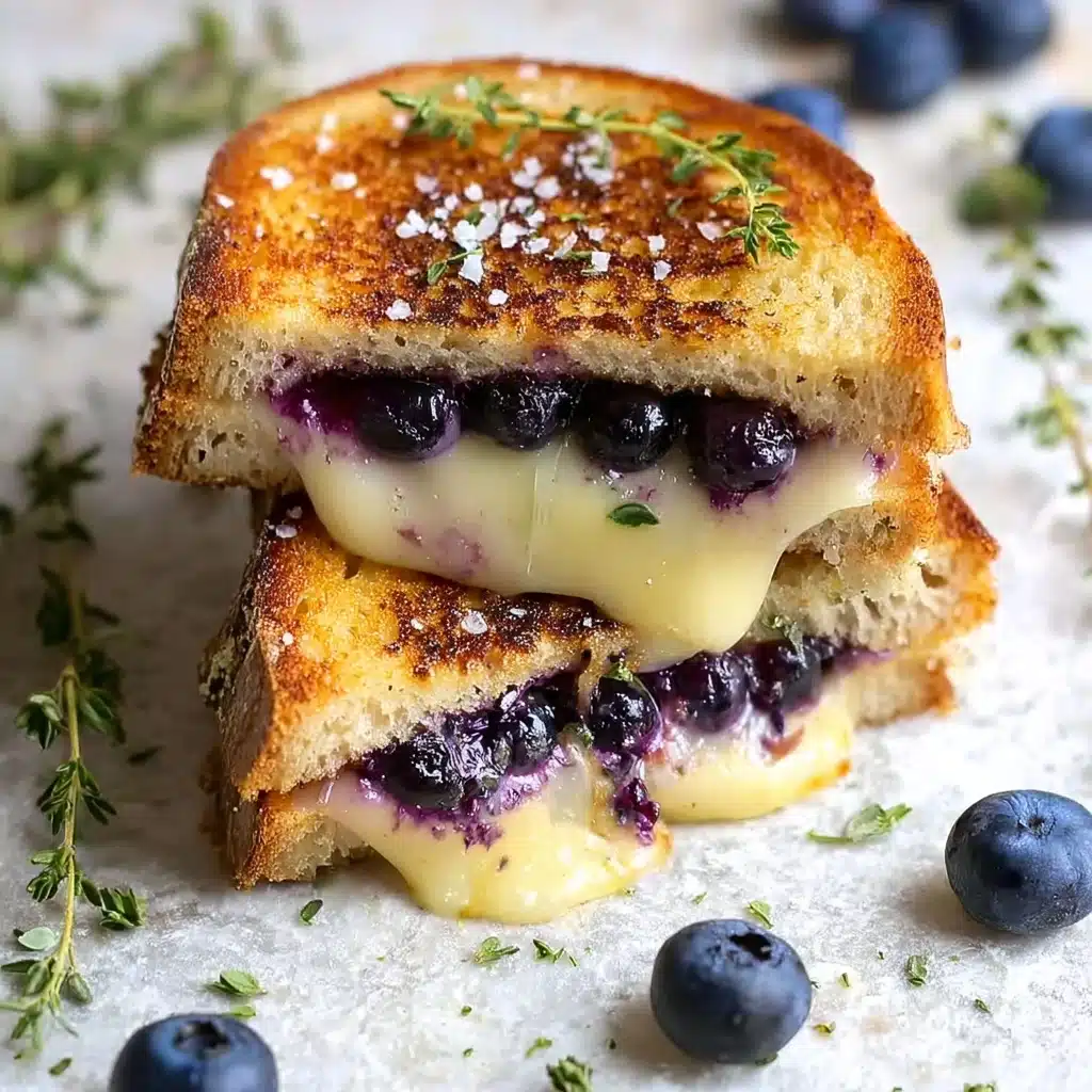 Crispy Blueberry Grilled Cheese Recipe