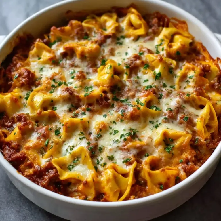 Irresistible Beefy Tortellini Bake for Cozy Nights Awaits! Recipe