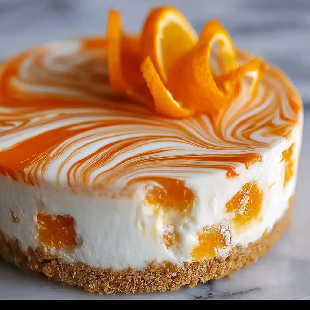 No-Bake Orange Creamsicle Cheesecake Recipe - Recipe Image