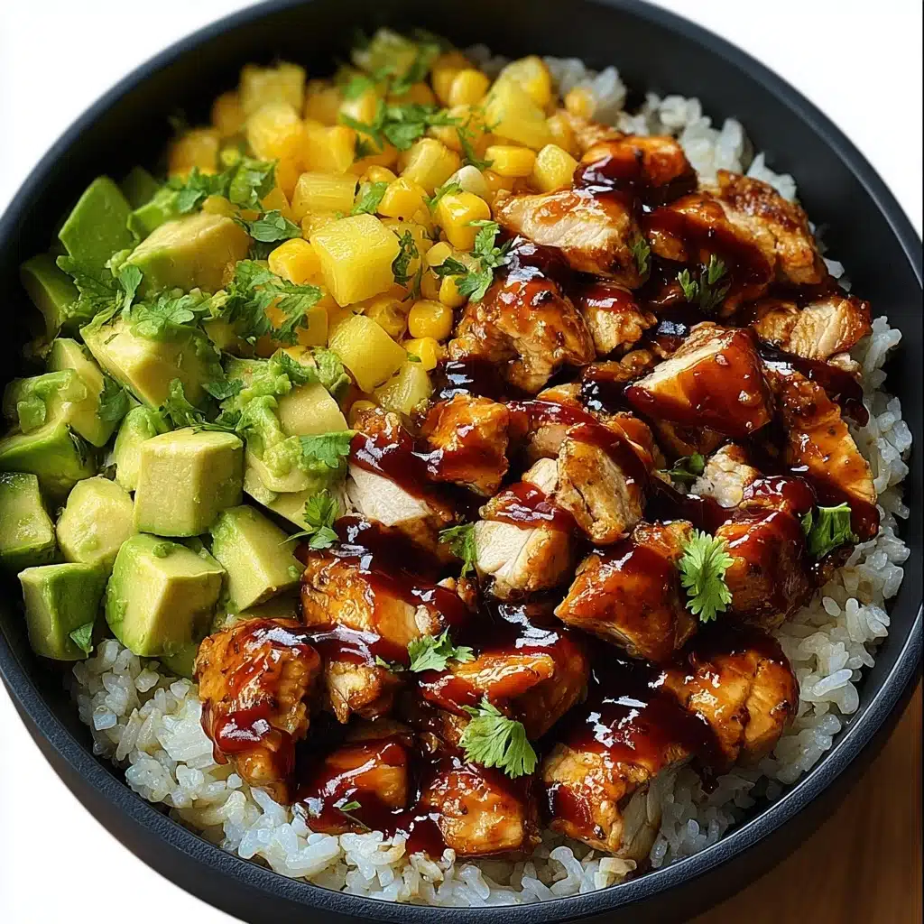 Honey BBQ Chicken Rice Bowl Recipe - Recipe Image