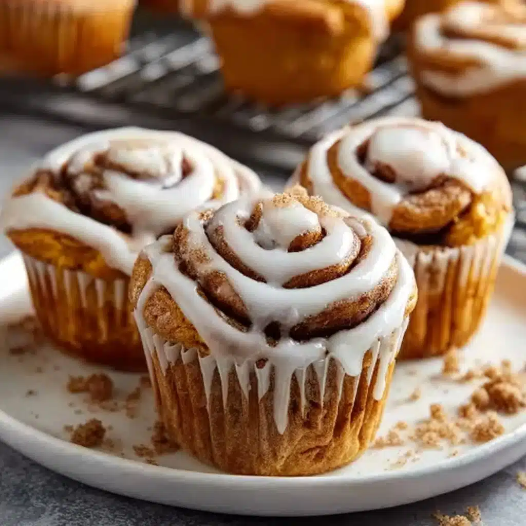 Pumpkin Cinnamon Roll Muffins Recipe - Recipe Image