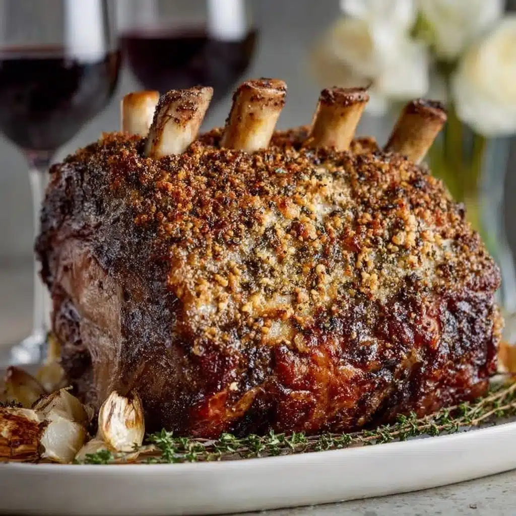 Herb Crusted Prime Rib (Standing Rib Roast) Recipe - Recipe Image