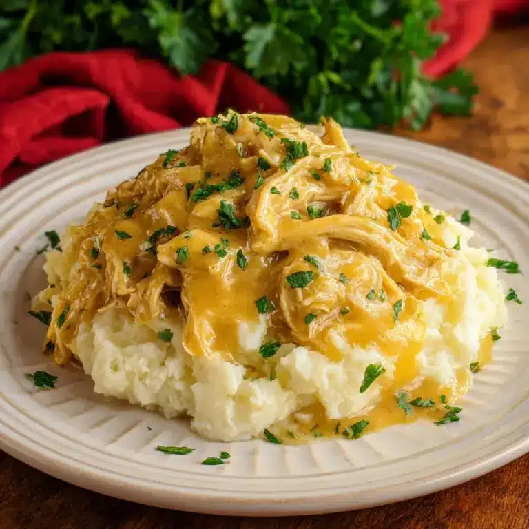 Easy Crockpot Chicken and Gravy Recipe