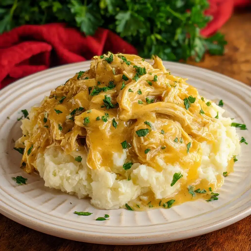Easy Crockpot Chicken and Gravy Recipe