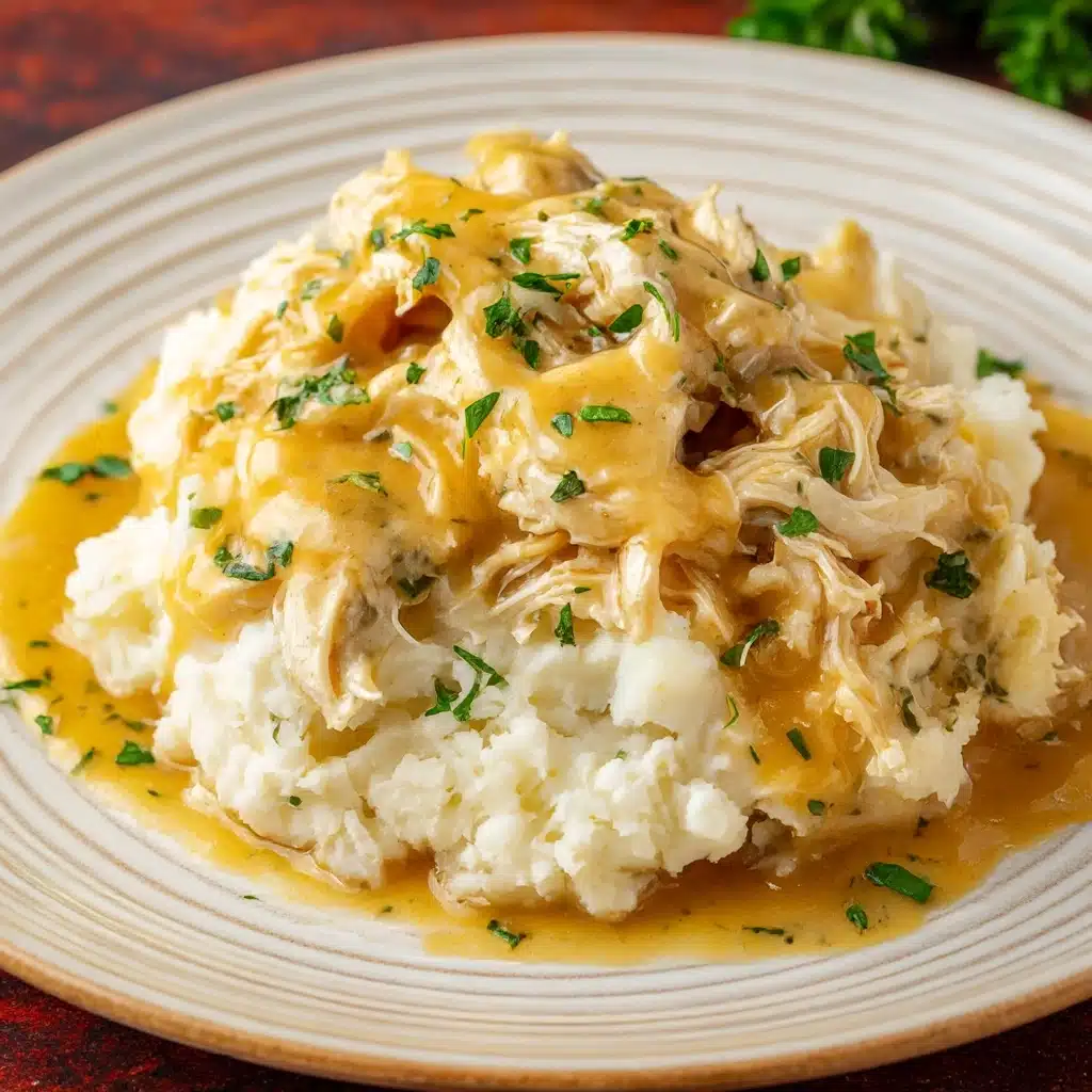 Easy Crockpot Chicken and Gravy Recipe - Recipe Image