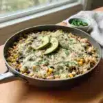 Salsa Verde Chicken & Rice Skillet Recipe
