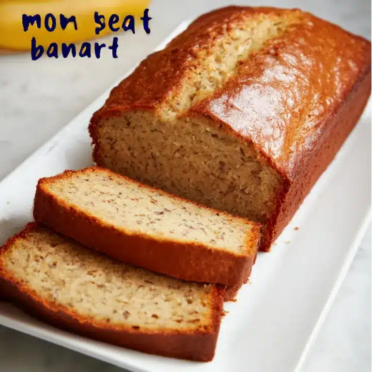 Super moist banana bread loaf recipe