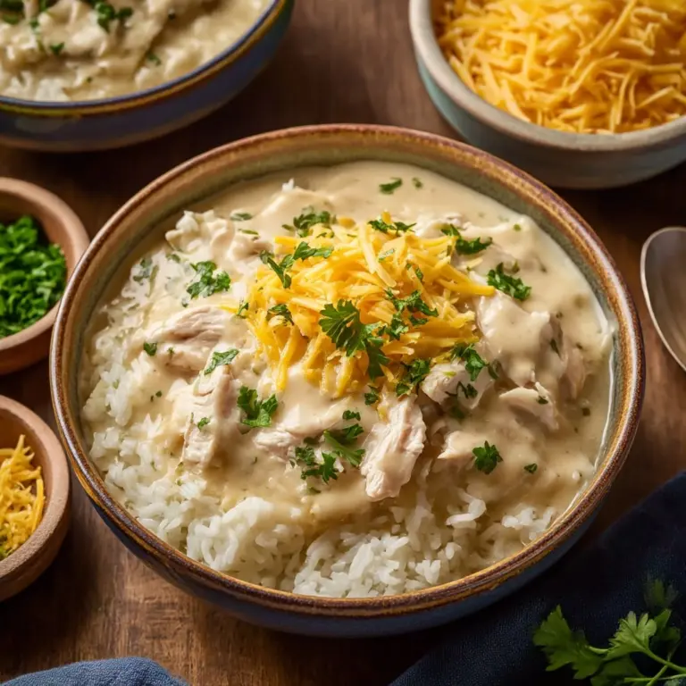 Slow Cooker Cheesy Chicken and Rice Recipe