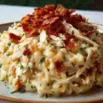 Dump-and-Bake Chicken Alfredo Rice Casserole Recipe
