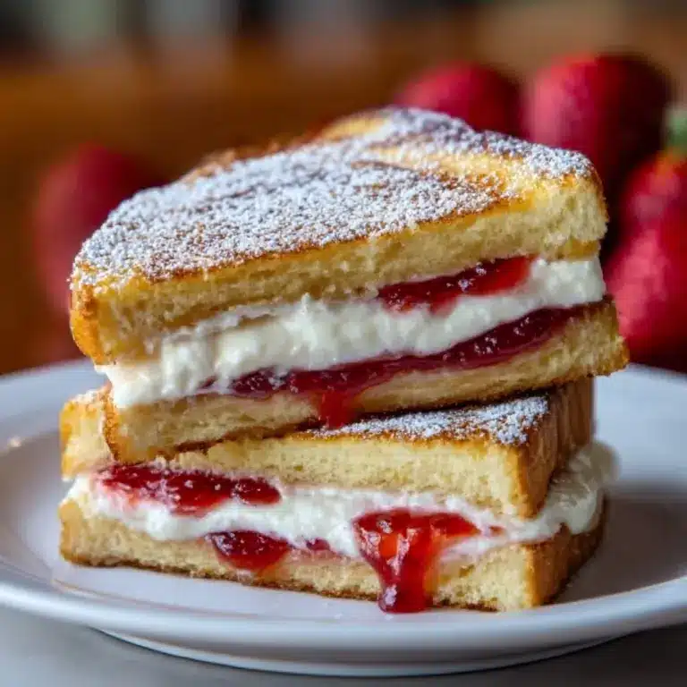 Fried Strawberry Cheesecake Sandwiches Recipe