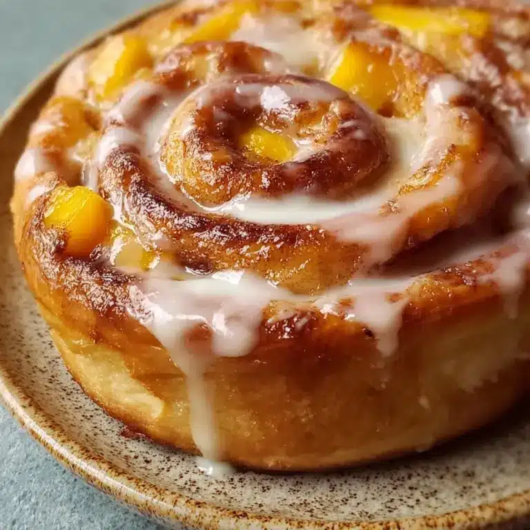 Peach Pie Cinnamon Rolls Recipe