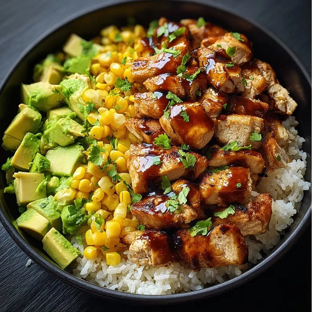 Honey BBQ Chicken Rice Bowl Recipe - Recipe Image