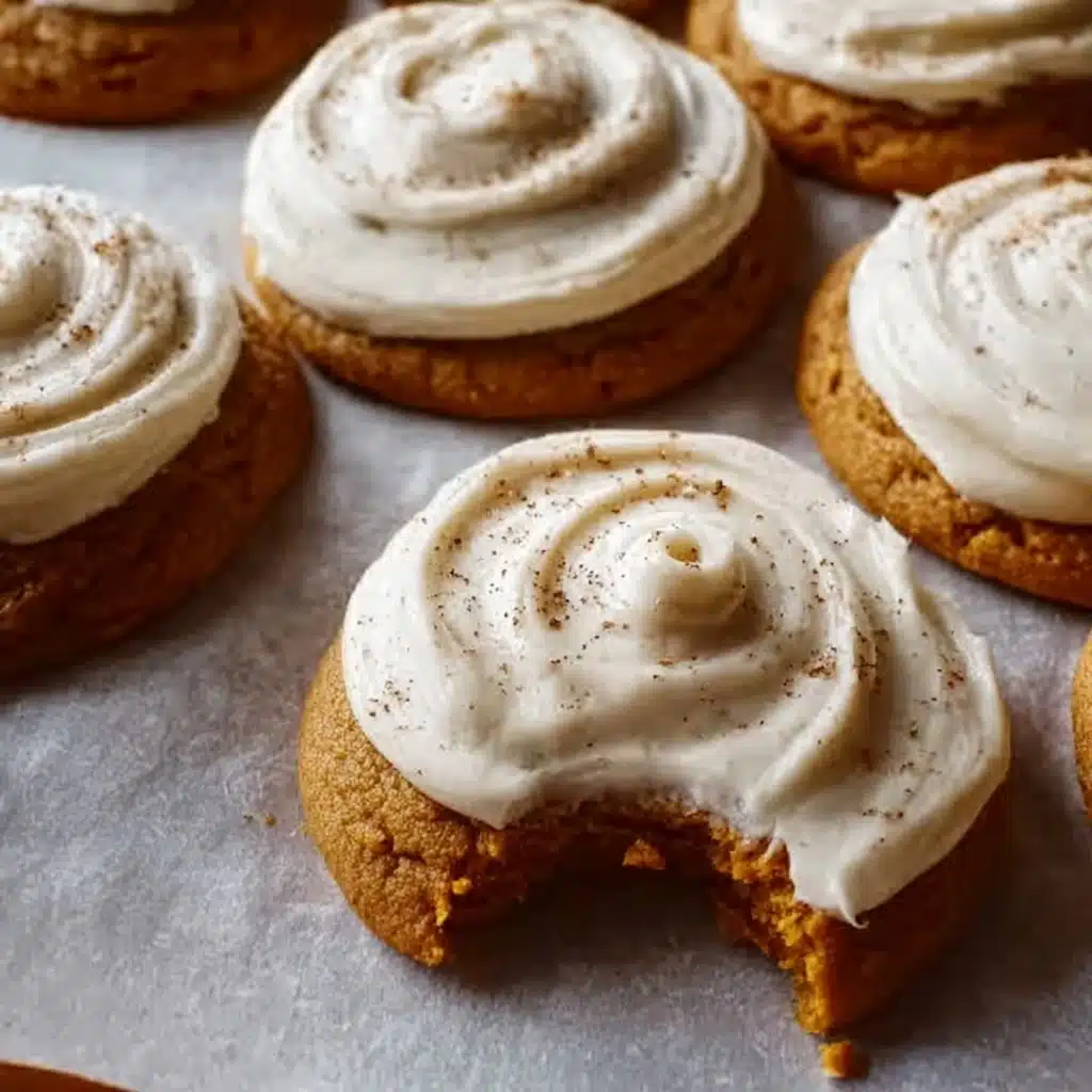 Pumpkin Sugar Cookies with Cream Cheese Frosting Recipe - Recipe Image