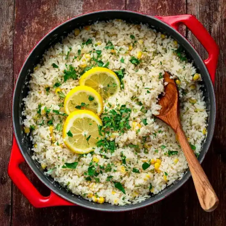 Fragrant Spiced Mediterranean Lemon Rice Recipe