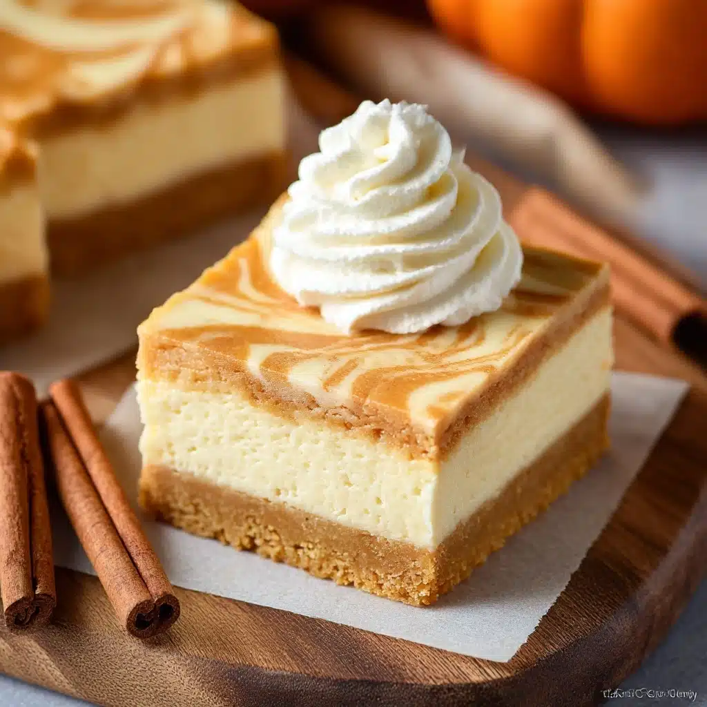 Pumpkin Cheesecake Bars Recipe - Recipe Image