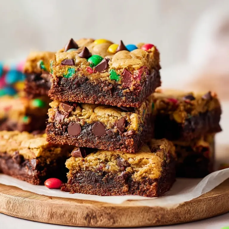 Monster Cookie Fudgy Brownies Recipe