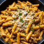 High Protein Creamy Beef Pasta Recipe