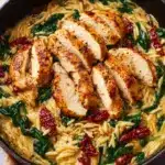 Creamy Sun-Dried Tomato Chicken Orzo Recipe