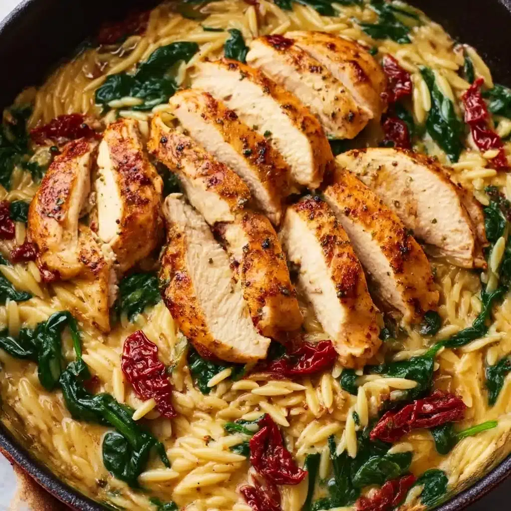 Creamy Sun-Dried Tomato Chicken Orzo Recipe