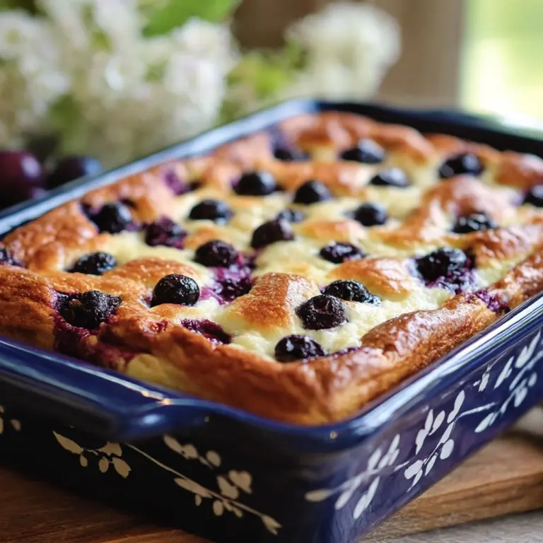 Blueberry Buttermilk Pancake Casserole Recipe