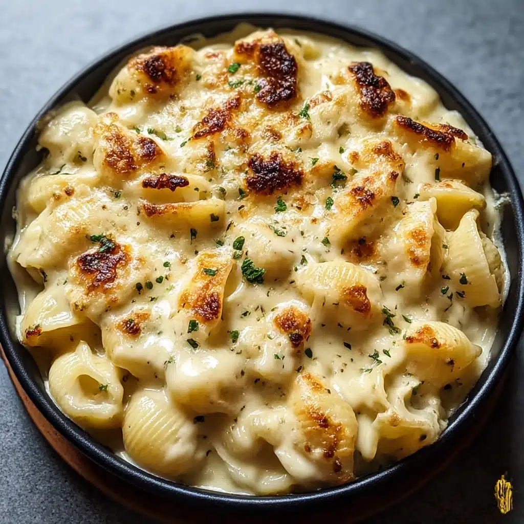 The Best Crockpot Garlic Parmesan Chicken Pasta Recipe