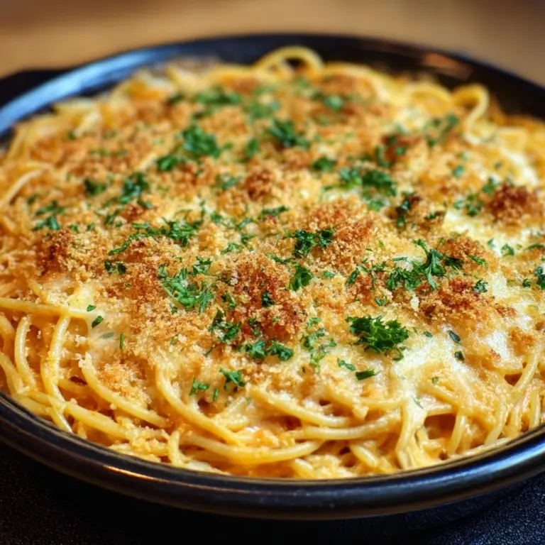 Baked Cream Cheese Spaghetti Casserole Heaven Recipe