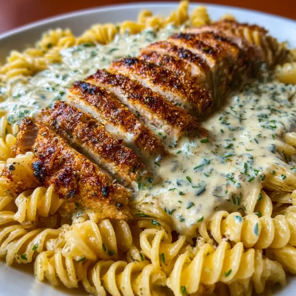Creamy Garlic Parmesan Chicken and Cheesy Twisted Pasta Recipe