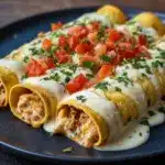 Baked Cream Cheese Chicken Taquitos Recipe