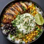 Mexican Street Corn Chicken Rice Bowl Recipe