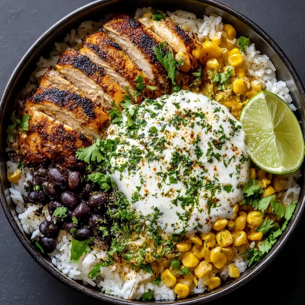 Mexican Street Corn Chicken Rice Bowl Recipe - Recipe Image