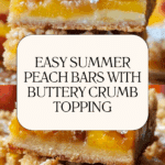 Heavenly Summer Peach Bars Recipe