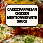 Garlic Parmesan Chicken Meatloaves Recipe