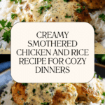Creamy Smothered Chicken And Rice Recipe