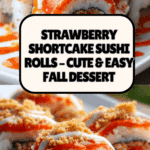 Strawberry Shortcake Sushi Roll Dessert Recipe