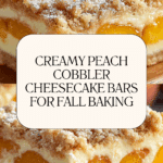 Peach Cobbler Cheesecake Bars Recipe
