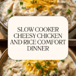 Slow Cooker Cheesy Chicken and Rice Recipe