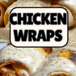 Cheesy Garlic Chicken Wraps Recipe