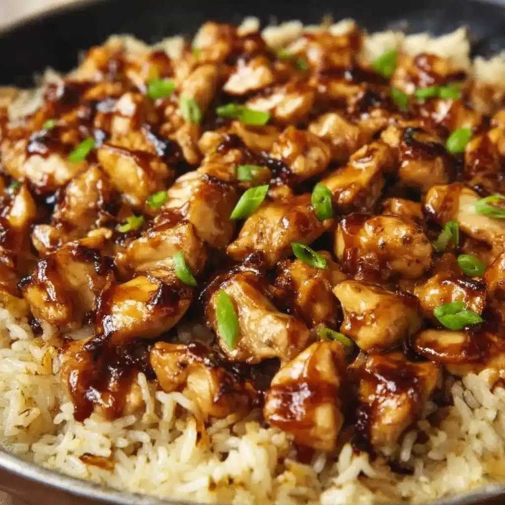 Honey BBQ Chicken Rice Recipe