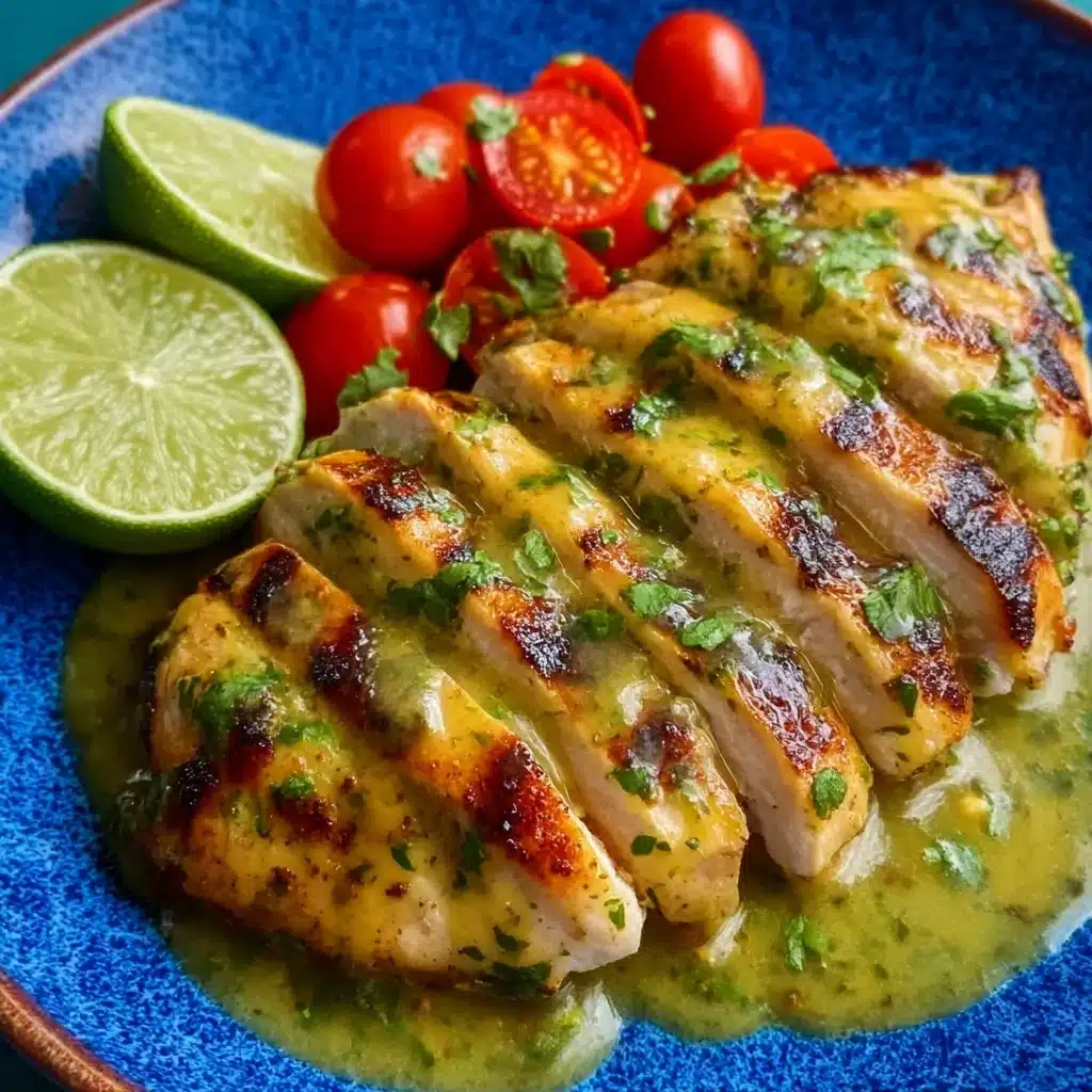 Grilled Salsa Verde Pepper Jack Chicken Recipe - Recipe Image