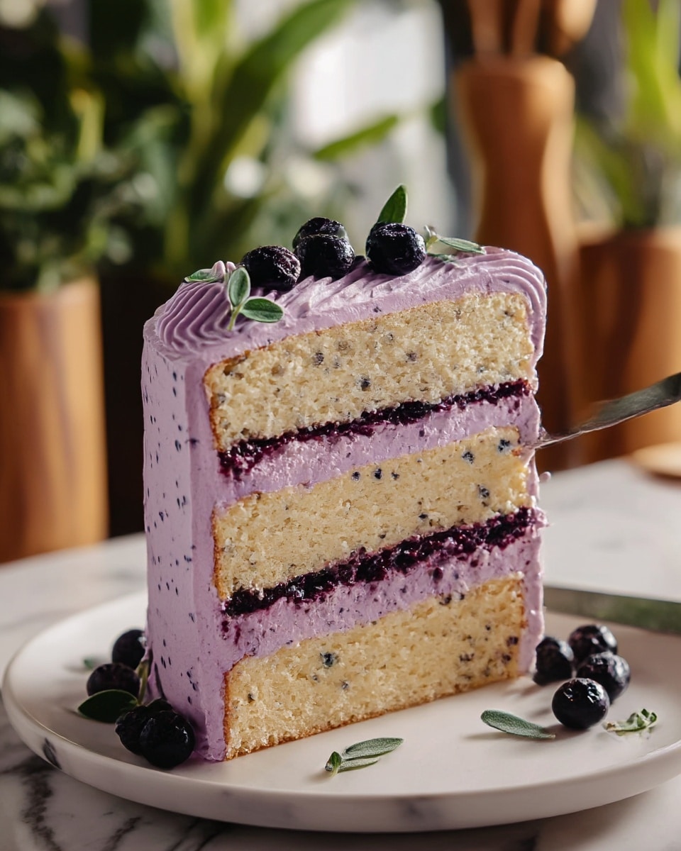 Blueberry Chiffon Cake Recipe