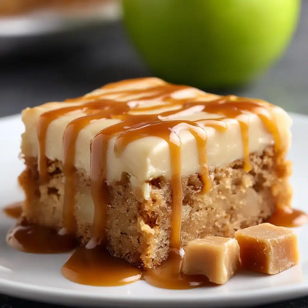 Salted Caramel Apple Sheet Cake Recipe