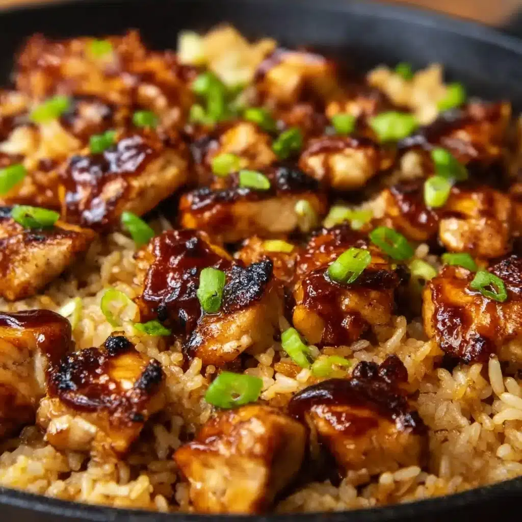 Honey BBQ Chicken Rice Recipe - Recipe Image