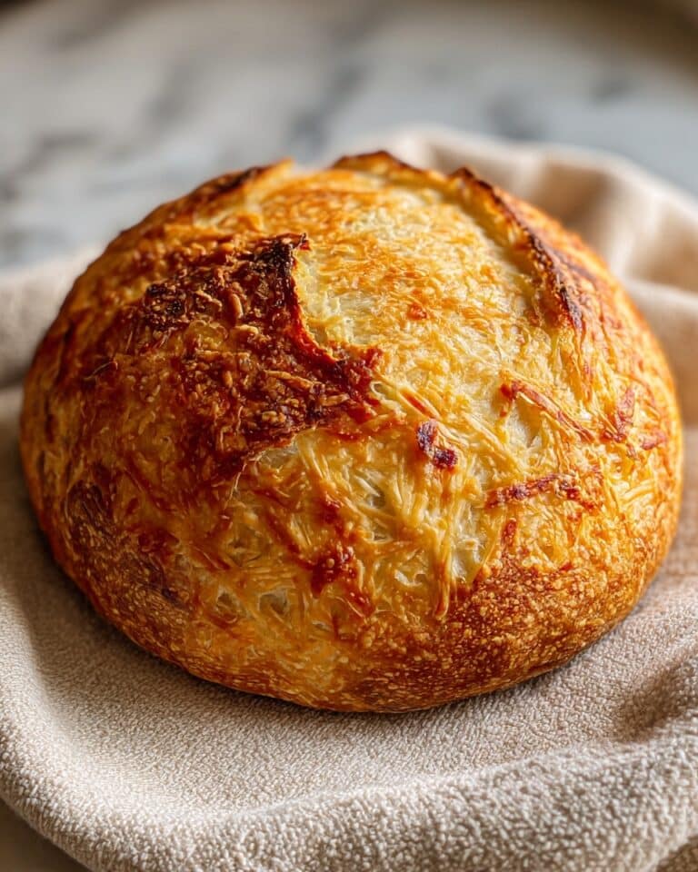 No-Knead Cheese Bread Recipe