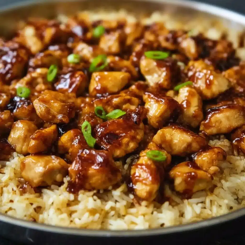 Honey BBQ Chicken Rice Recipe - Recipe Image