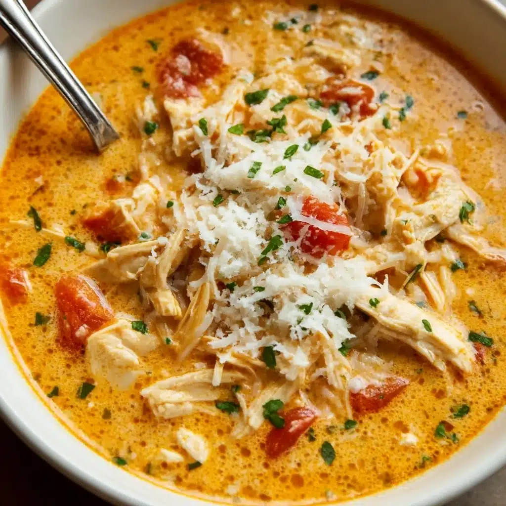 Crock Pot Creamy Chicken Parmesan Soup Recipe