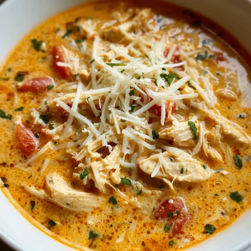 Crock Pot Creamy Chicken Parmesan Soup Recipe - Recipe Image