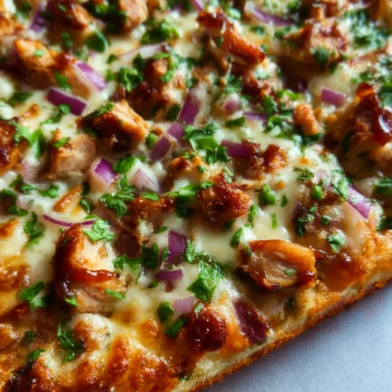 Delicious Homemade BBQ Chicken Pizza Recipe