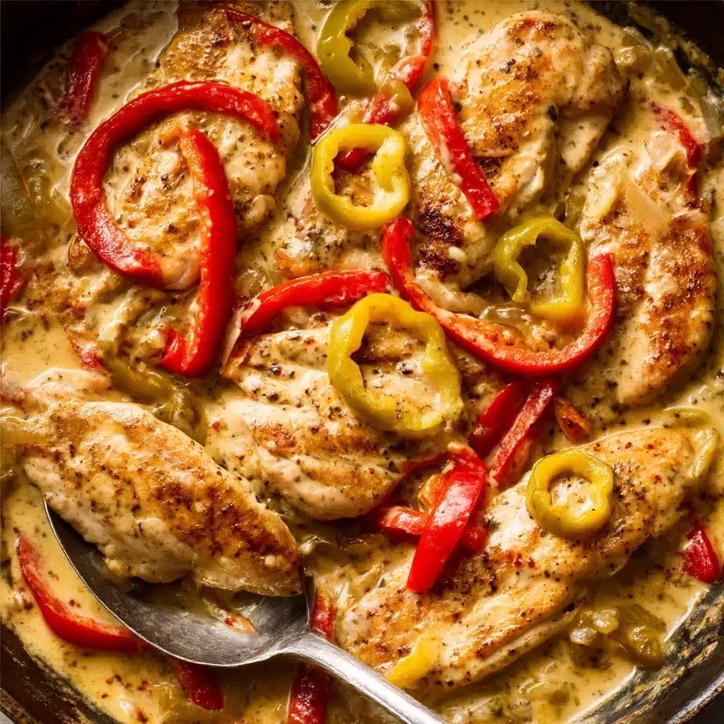 Creamy Pepperoncini Chicken Skillet Recipe