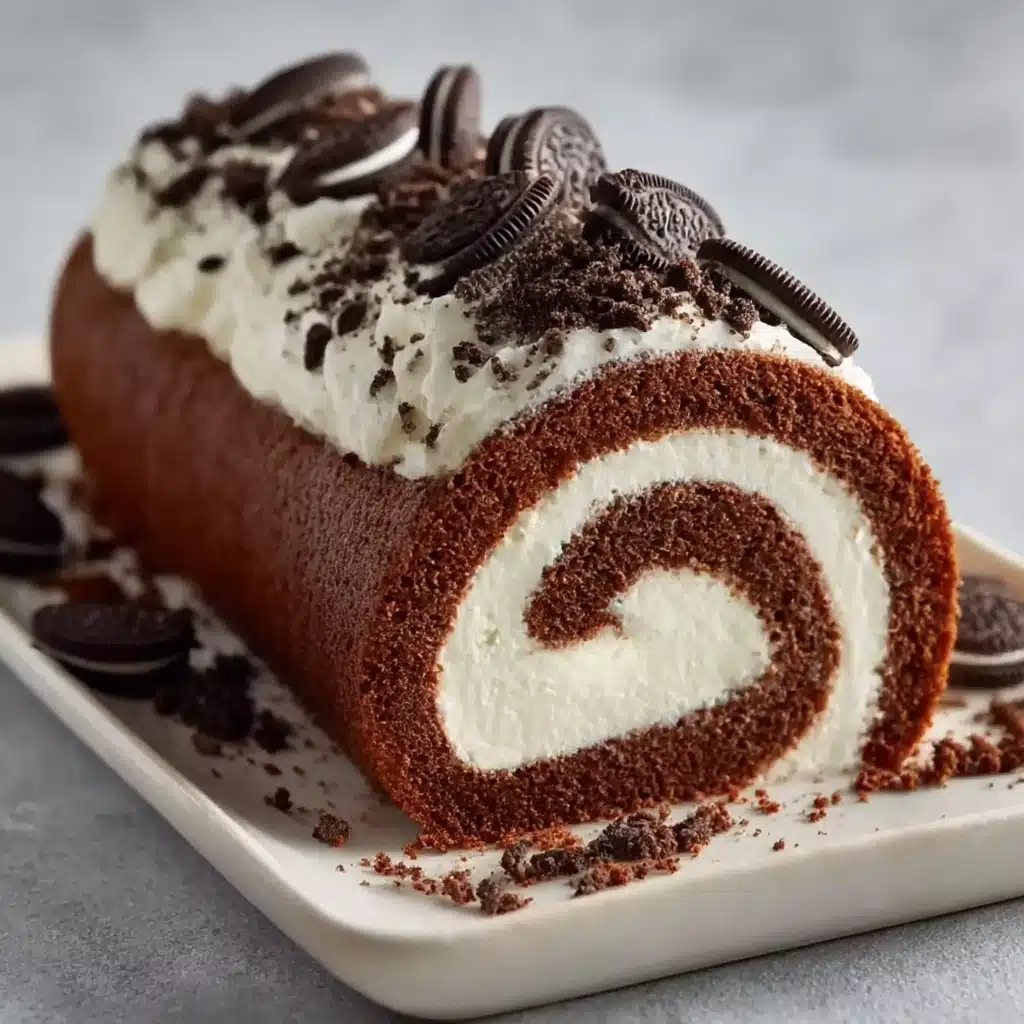 Cookies and Cream Cake Roll Recipe - Recipe Image